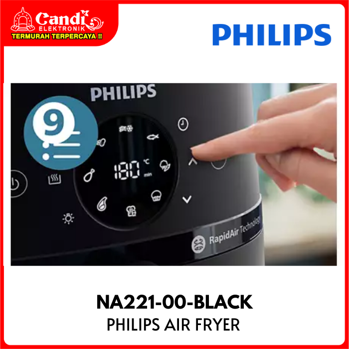 Philips Air Fryer Na221-00-black